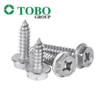 China Custom High Quality Stainless Steel Hex Head Wood Screw Drywall Framing Screws Hex Head Sheet Metal Nails And Screws for sale