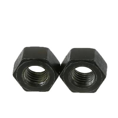 China DIN934 High Strength Grade 8 Hex Nuts Alloy Steel Black Oxide Hexagon Head Nuts for sale