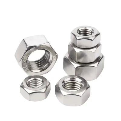 China Din934 Stainless Steel Hex Head Nuts Grade 4/6/8/10 High Strength Hexagon Head Nuts for sale