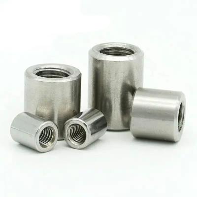 China Flat Head Hex Socket Nuts Threaded Barrel Nut M6 M8 M10 Stainless Steel Round Nut for sale