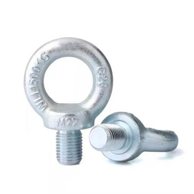 China Galvanized Carbon Steel Eye Bolt DIN580 Metric Galvanized Lifting Eye Bolts And Nuts for sale