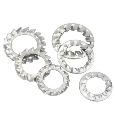 China Stainless Steel Spring Washer Internal And External Tooth Star Lock Washer M3-M20 for sale