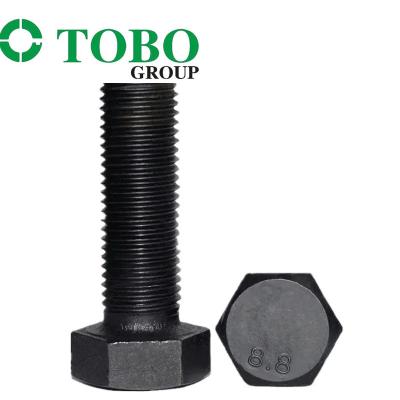 China Fastener Grade 8.8 10.9 12.9 High Tensile Black Oxide Hex Head Bolts DIN 931 DIN 933 Bolt for sale