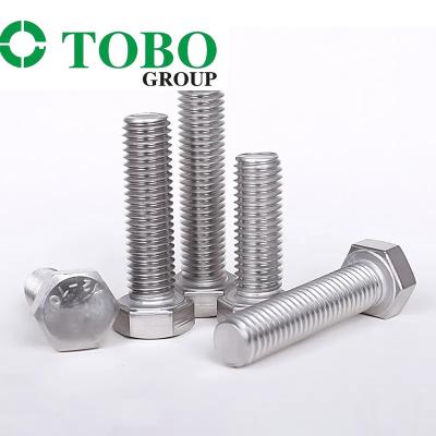 China Wholesale Sales DIN 933 Hex Bolt A2 A4 Stainless Steel Hex Head Bolt for sale
