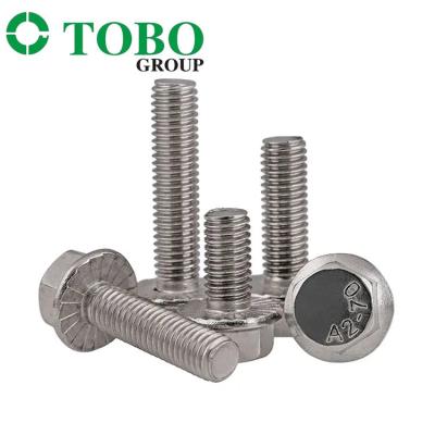 China M5 M6 M8 M10 A2 A4 SS304 Stainless Steel SS Hex Flange Bolt DIN6921 for sale