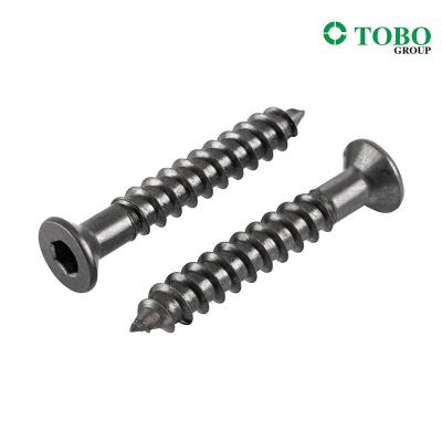 China Wood Screws Standard M25X5 100Mm 2 10Mm 6X160 Din571 Torx 1 In Flat Square Perforated Head Stainless Steel Wooden Screw for sale