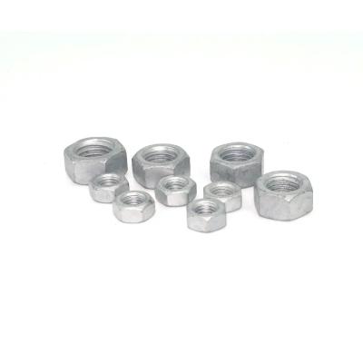 China hot Dip Galvanized Hexagon Nuts Din 934 M6 M8 M10 Carbon Steel Hex Head Industrial Nut for sale
