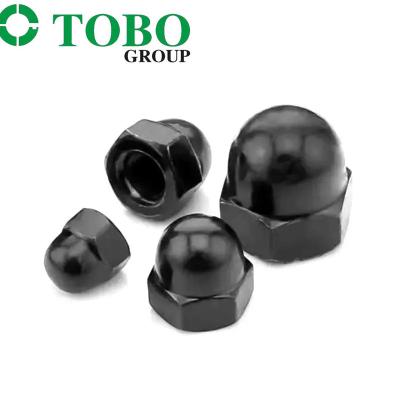 中国 Fastener 304 stainless steel cap nut Grade 4 8 10 12 Hexagon cap nut DIN1587 integrated decorative nut 販売のため
