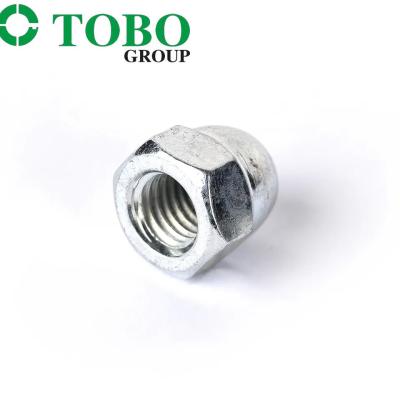 China TOBO carbon Steel Din1587 M6 M8 M10 M12 M14 M16 Wheel Lug Nut Cap Nuts for sale