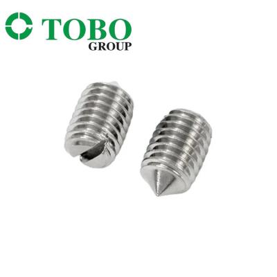 China A2-70 A4-70 SS stainless steel slotted flat point grub screw DIn551 Te koop