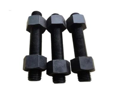 China ASTM A193 Threaded Stud Bolts Hot Dip Galvanized Stud Bolts With 2 Heavy Hex Nuts for sale