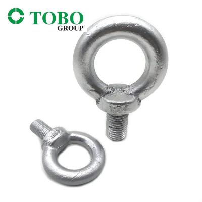 China DIN580 Galvanized Eyebolt High Strength Round Bolt ISO3266 Carbon Steel Lifting Eye Bolts for sale