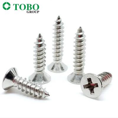 China Customized Machine Screw M2 M3 M4 M5 M6 Brass Stainless Steel Oxide Black Pan Flat Truss Phillip Head Self Tapping Screw for sale