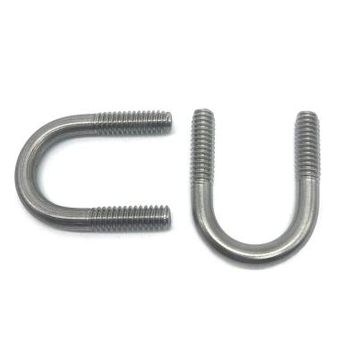 China Stainless Steel U Bolt High Strength Hot Dip Galvanized Square U Bolt Pipe Clamp for sale