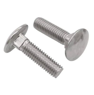 Chine Stainless Steel Carriage Bolts M5 - M20 Round Head Stainless Steel Bolts Car Wheel Bolt à vendre