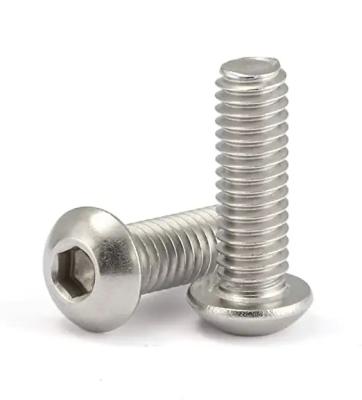China 304 Stainless Steel Button Head Socket Cap Bolts M2 - M64 DIN7380 Half Round Head Bolt for sale