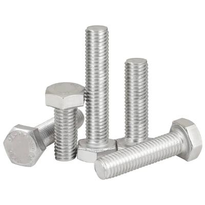 China Super Duplex Stainless Steel Hex Head Screw Bolt Metric Threaded Din933 M6 Hexagon Bolts for sale