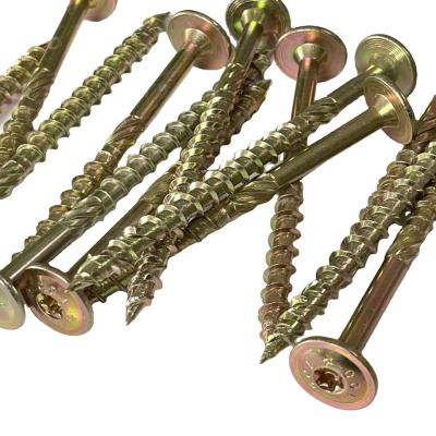 China TOBO  Painted Flat Head Decking Screw Brown Torx Star Drive Square Head Outdoor Self Tapping Wood Deck Screw for sale
