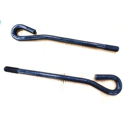 China Stainless Steel Anchor Bolt High Strength J Type Hook Foundation Bolt Grade 8.8 10.9 12.9 for sale