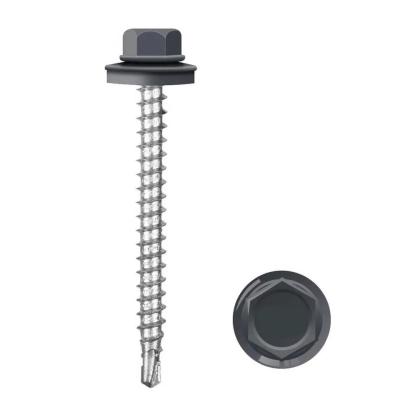 China Machine Produce Metal Galvanized Hex Washer Head Self Drilling Screw Roofing Screws Tek for sale