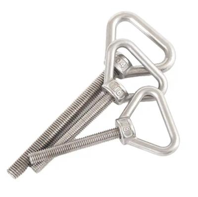 China Super Duplex 2205 Eye Bolts DIN580 Triangle Ring Lifting Hook Manufacturer Direct Supply for sale