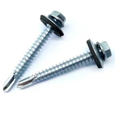 China 2205 2507 Super Duplex Hex Flange Head Self Drilling Screw High Quality Roofing Screws for sale