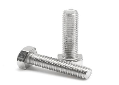 China Fastener Standard DIN931 DIN933 DIN934 Stainless Steel Hex Bolts And Nuts for sale