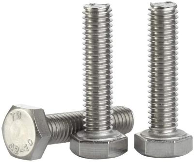 China M5 Steel Hex Head Cap Screws Metal Fasteners White Zinc for Nuts for sale