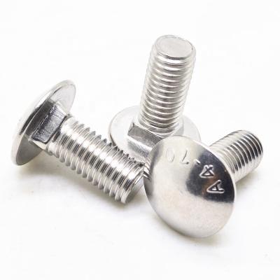 China DIN603 A4-70 Stainless Steel 316 Extra Large Head Carriage Bolt for sale