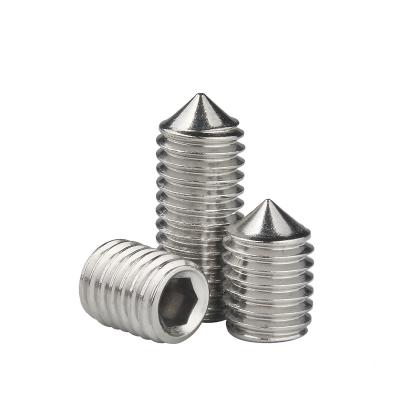 China DIN 914 Hardware Cone Point Hex Socket Head Set Screw Stainless Steel for sale