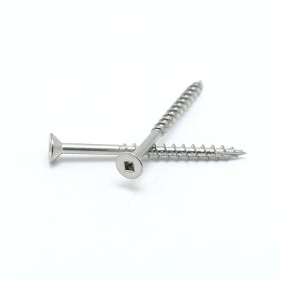 China Flat Head Square Drive Robertson Deck Screws for sale