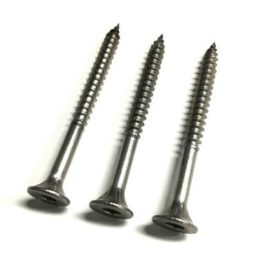 China Stainless Steel Flat Head Square Drive Wood Screw for sale
