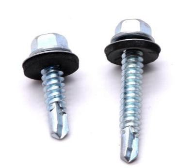 China Galvanized Hex Self Drilling Screws Roofing Plating Color Hexagon Self Drilling Screw For Wood for sale