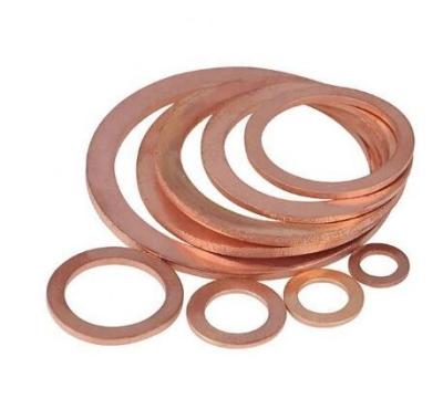 Chine Le métal coloré de cuivre en laiton autour des joints d'amortisseur de plat plat scellant la garniture a poinçonné Ring Washer à vendre