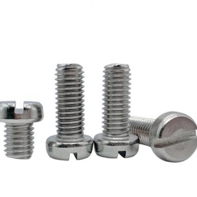 China M5*12 Titanium Pan Head Slotted Screw With DIN84 for sale