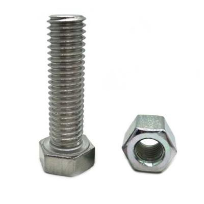 China Grade 8.8 Bolt And Nut Screw Washer DIN931 DIN933 Metric Stainless Steel Galvanized for sale