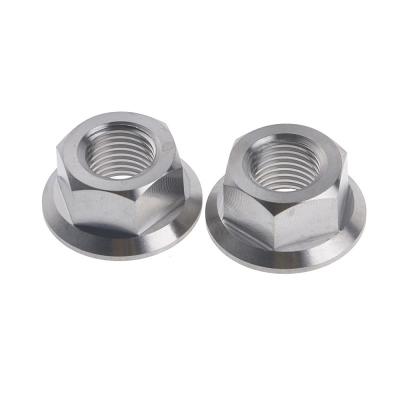 China Hex Flange Nut Metal Insert Lock Nut Stainless Steel SS304 Flange Nuts DIN6923 for sale