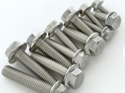 China Stainless steel hex bolt nut washer flange bolt 8.8 12.9 grade 304 rod for sale
