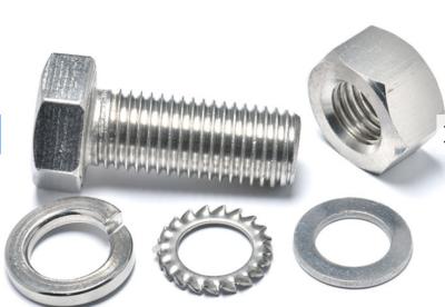 China DIN 933 DIN 931 DIN 934 Stainless Steel Hex Bolt Threaded Stud Bolts for sale
