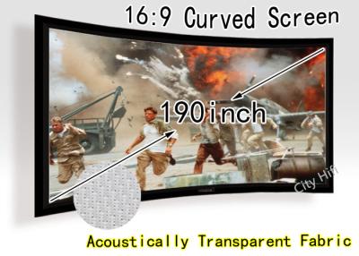 Китай Большой размер экрана 2366X4206mm кино наблюдая, 190inch акустически прозрачный экран 16 9 продается