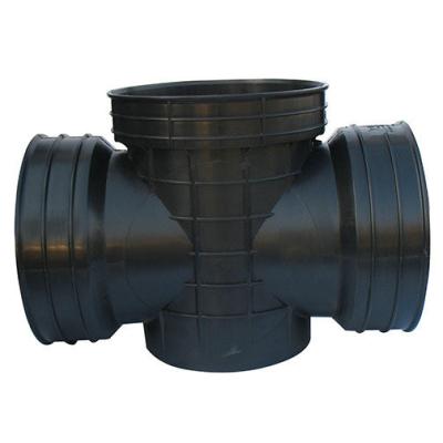 China Flexible Plastic PE Pipe Fitting HDPE Manholes For Drainage System for sale