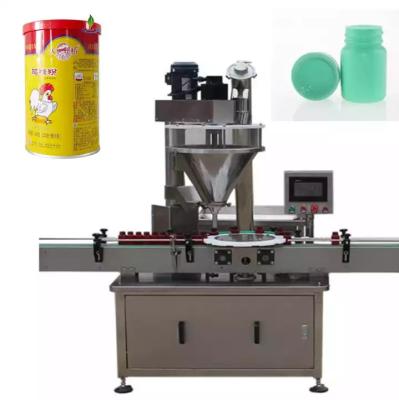 China Film Thickness Full Automatic Packaging Filling Machine Dry Spice Powder Cans Bottling for sale