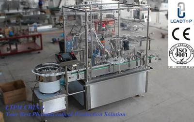 China Automatic Liquid Bottle Filling Machine with PLC Control 10-40 bottles/min for sale