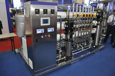 China Stainless Steel Double RO Water Purification Machines AC220V / AC380V for sale