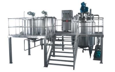 China 100L Lotion / Cream Vacuum Emulsifying Machine For Homogenizing Mixing for sale