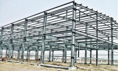 China Industrial Large Span Prefabricated Steel Structures With Workshop Bolts Connect for sale