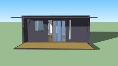 China Movable Expandable Container House Seaside 20ft OSLO Beach Home With Balcony for sale