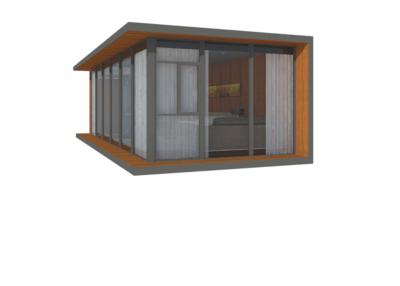 China Gray  Wood Prefab House Wood With Prefab Tiny Homes/French Granny Tube/Mobile Houses/40 for sale