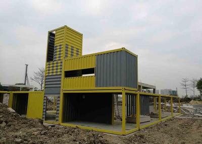 China Proyecto prefabricado del color de la casa de encargo mezclada del envase para el centro turístico en venta