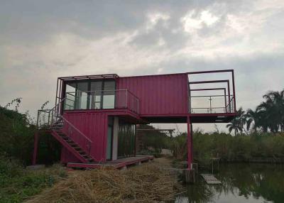 China Custom Double Wide Mobile Homes / Portable Container House With Good Water Tightness for sale